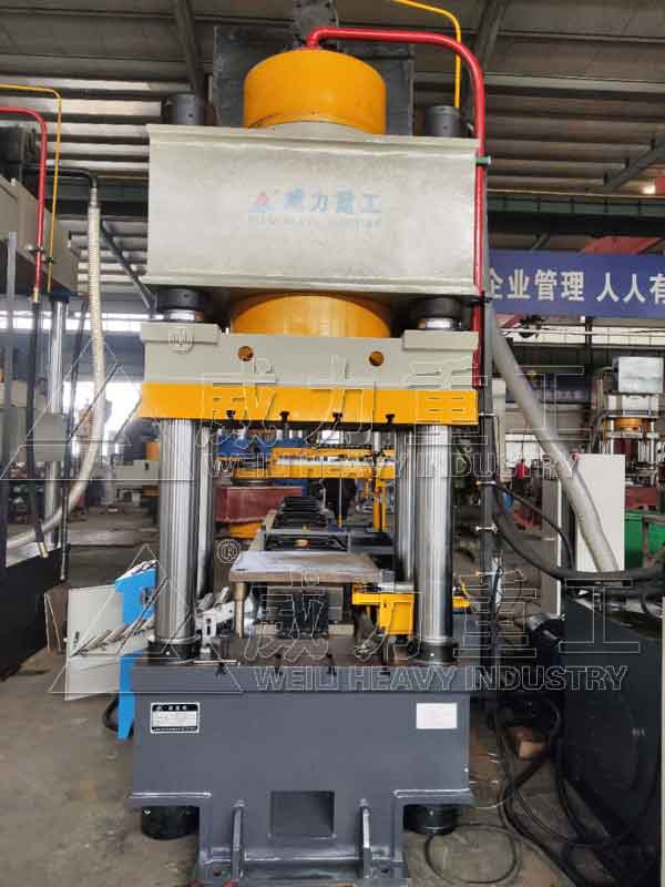 500噸錨桿托盤(pán)液壓機(jī)剪切、沖孔、壓型一次完成
